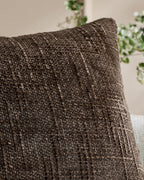 Chenille-Textured Cushion Covers - Twin-Pack - Brown, 30cm x 50cm