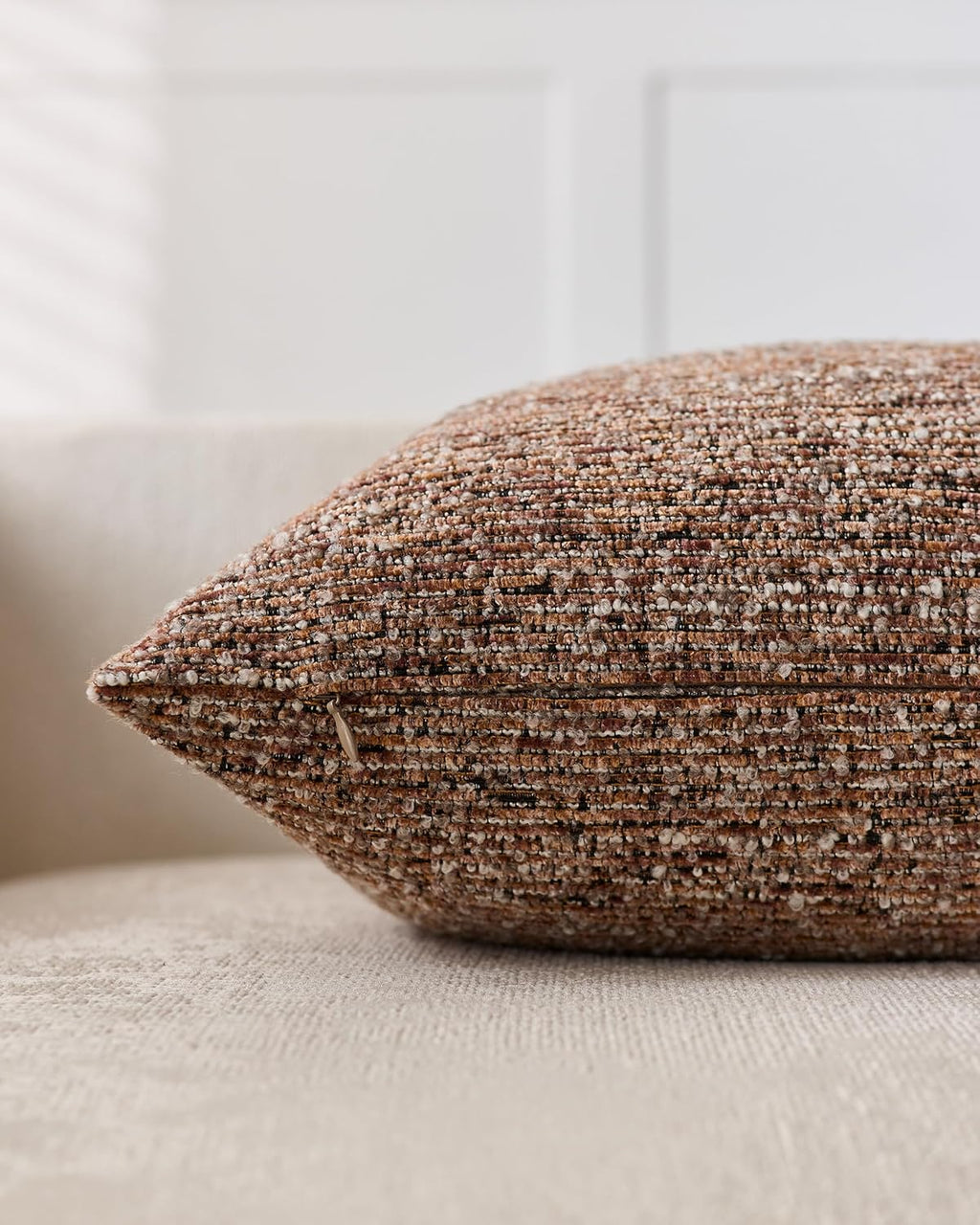 Speckled Bouclé Cushion Covers - Twin-Pack - Brown, 45cm x 45cm
