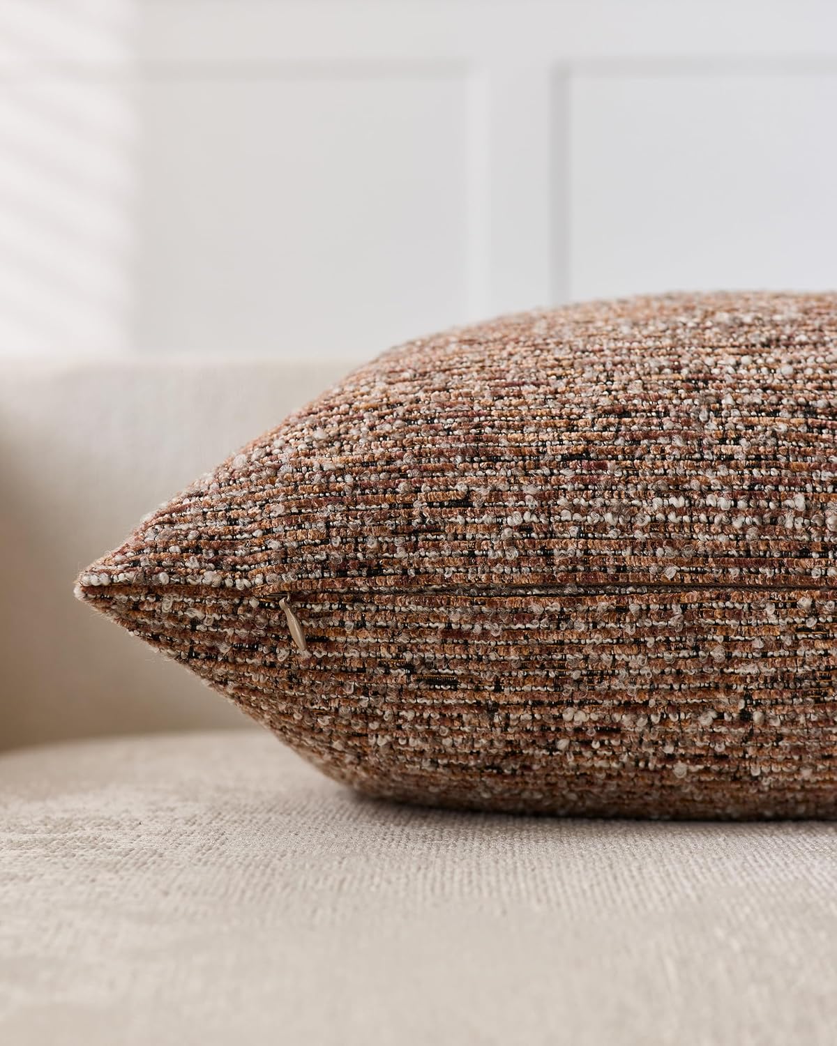 Speckled Bouclé Cushion Covers - Twin-Pack - Brown, 45cm x 45cm