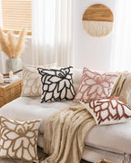 Tufted Rose Cushion Covers - Twin-Pack - Terracotta, 45cm x 45cm