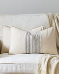 Wabi Stripe Cushion Covers - Twin-Pack - Oatmeal, 30cm x 50cm