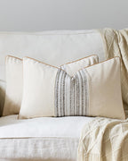 Wabi Stripe Cushion Covers - Twin-Pack - Oatmeal, 30cm x 50cm