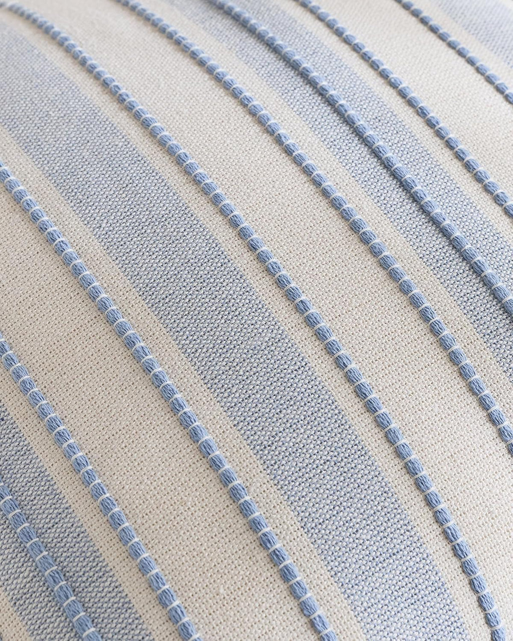 Heritage Linear Woven Cushion Covers - Twin-Pack - Sky, 45cm x 45cm