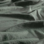 Vintage Washed Microfibre Quilt Cover Set - Khaki Green