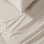 Vintage Washed Cotton Sheet Set with Matching Pillowcases - Natural