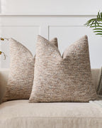 Speckled Bouclé Cushion Covers - Twin-Pack - Natural, 45cm x 45cm