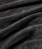 Teddy Sherpa European Pillowcases - Twin-Pack - Charcoal - 65cm x 65cm