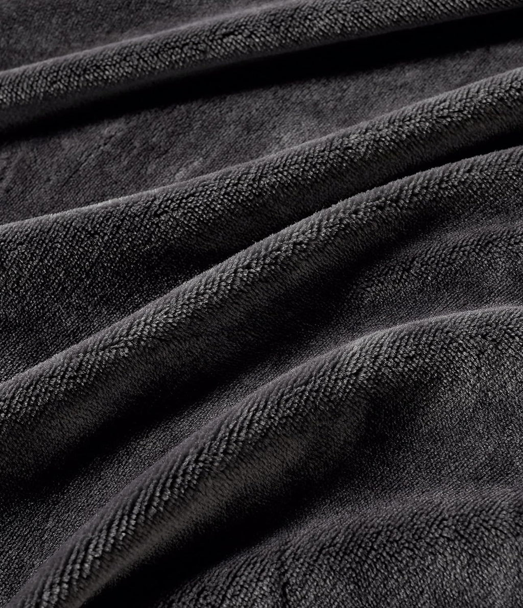 Teddy Sherpa Standard Pillowcases - Twin-Pack - Charcoal - 48cm x 73cm