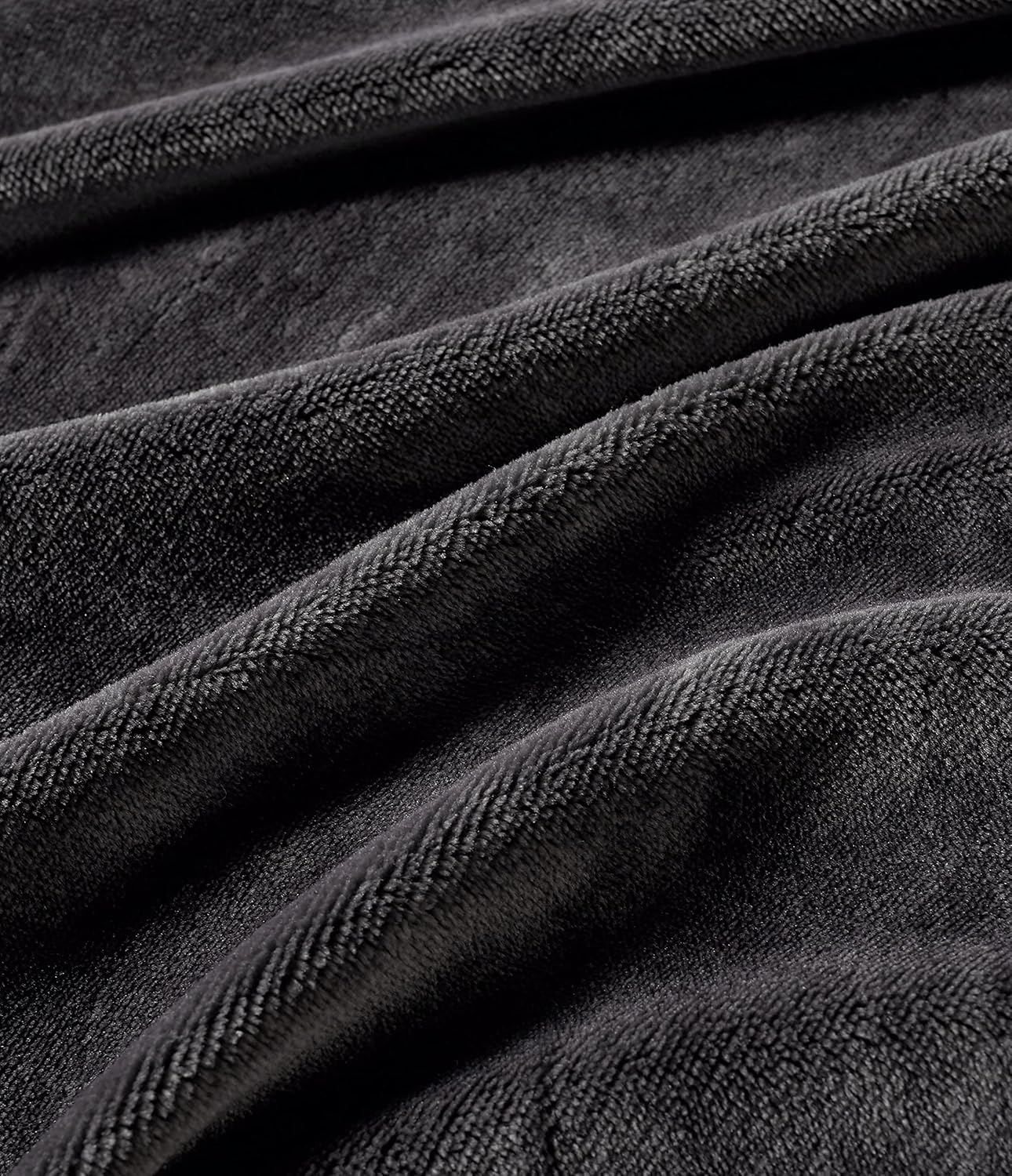 Teddy Sherpa Standard Pillowcases - Twin-Pack - Charcoal - 48cm x 73cm