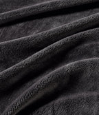 Microfibre Teddy Sherpa Throw Blanket - Charcoal
