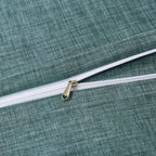 Linen Like Bed Quilt Cover Set – Green