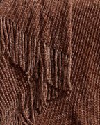 Chenille Knitted Throw - Brown, 130x170cm