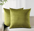 Velvet Cushion Covers - Twin-Pack - Green