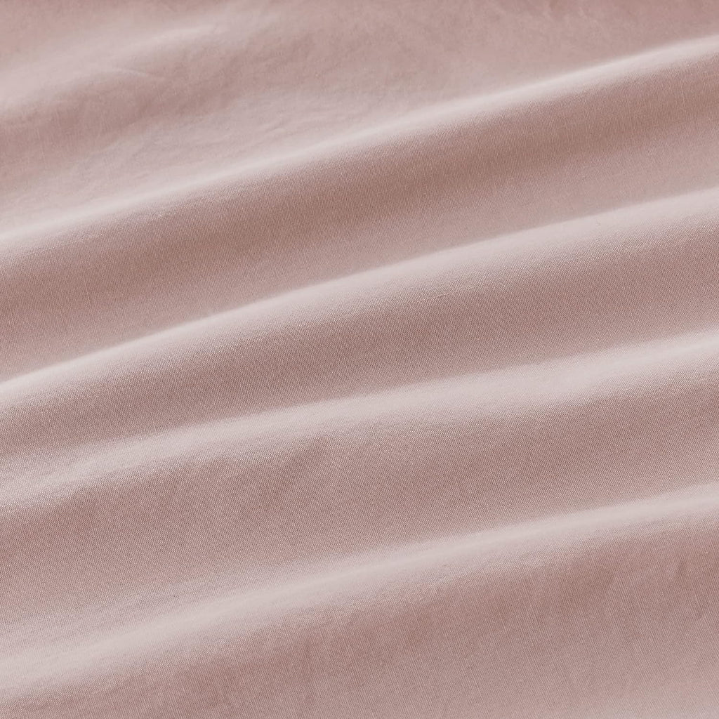 Vintage Washed Cotton Standard Pillowcases - Twin-Pack - Pink
