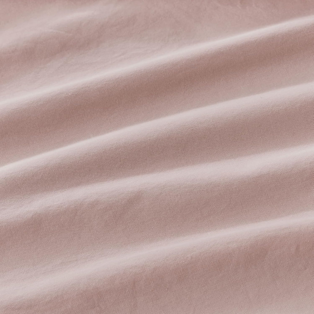 Vintage Washed Cotton Fitted Sheet Combo Set - Pink