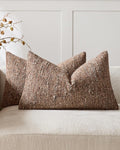 Speckled Bouclé Cushion Covers - Twin-Pack - Brown, 30cm x 50cm