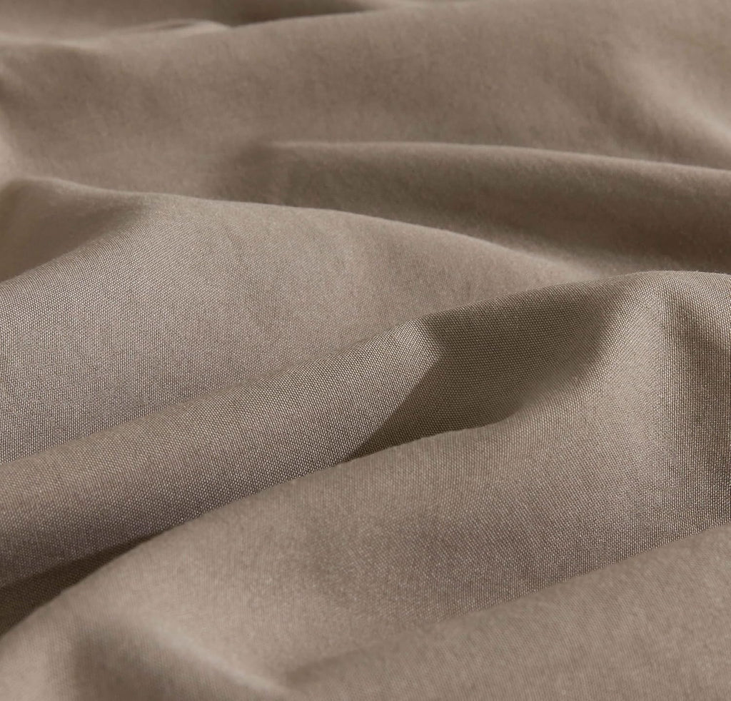Vintage Washed Microfibre Standard Pillowcases - Twin-Pack - Truffle