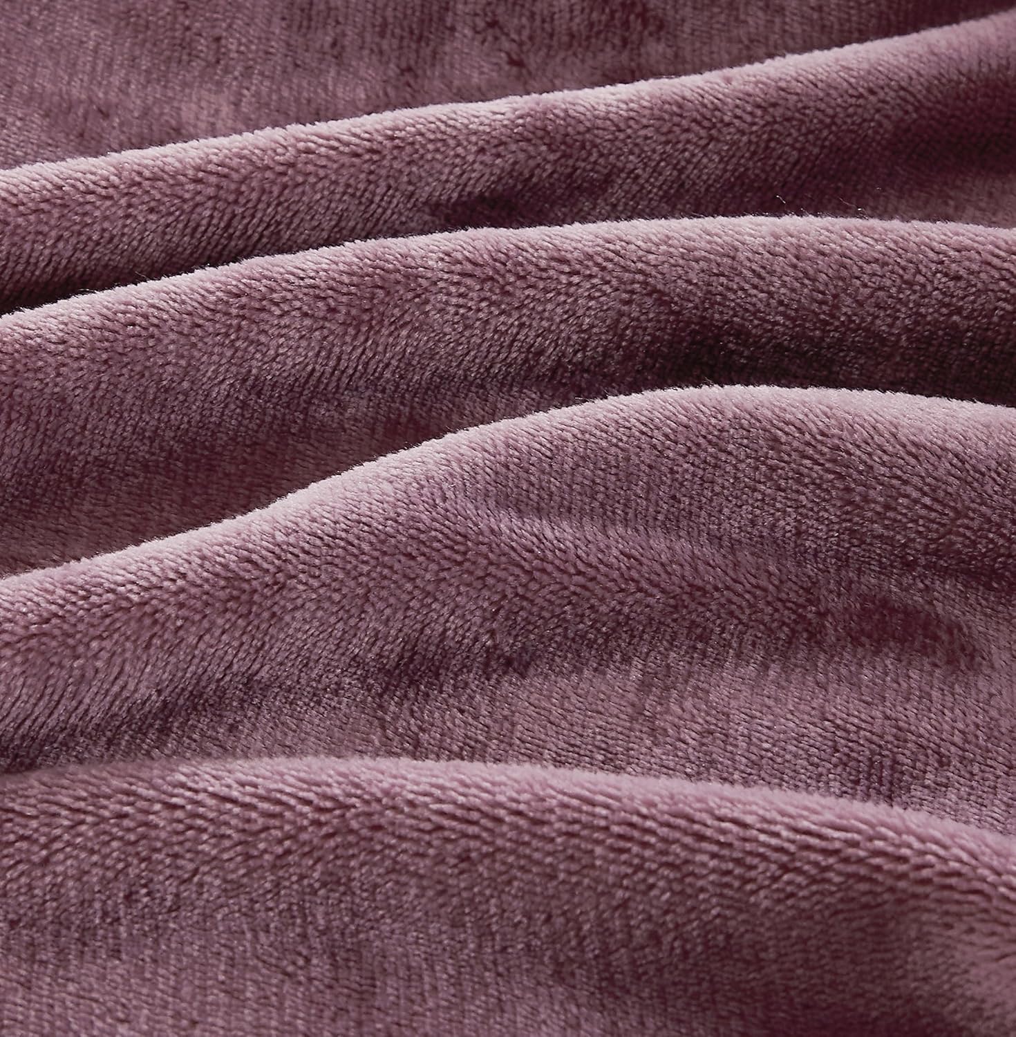 Teddy Sherpa European Pillowcases - Twin-Pack - Mauve - 65cm x 65cm