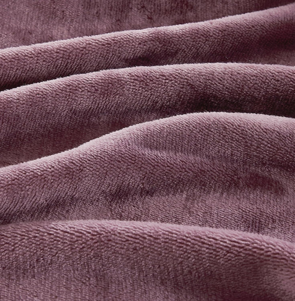 Teddy Sherpa Standard Pillowcases - Twin-Pack - Mauve - 48cm x 73cm