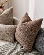Speckled Bouclé Cushion Covers - Twin-Pack - Brown, 45cm x 45cm