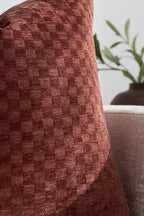 Chenille Waffle Cushion Covers - Twin-Pack - Rust, 30cm x 50cm