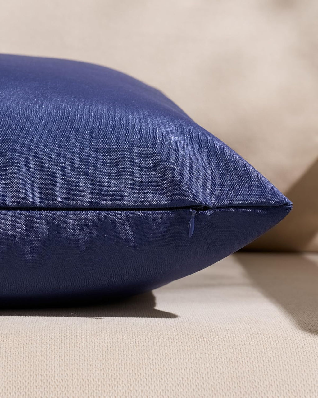 Outdoor Waterproof Cushion Covers - Navy Blue, 45x45cm