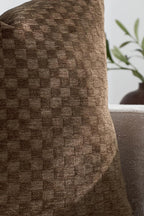 Chenille Waffle Cushion Covers - Twin-Pack - Brown, 30cm x 50cm