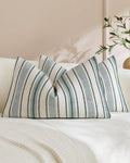 Heritage Linear Woven Cushion Covers - Twin-Pack - Forest Green, 30cm x 50cm