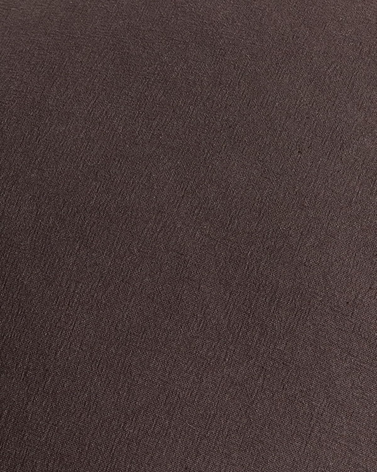 Linen-Cotton Cushion Covers with Tassels, Set of 2, Dark Brown, 45x45cm