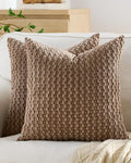 Bubble Corn Cushion Covers - Twin-Pack - Taupe, 45cm x 45cm