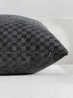 Chenille Waffle Cushion Covers - Twin-Pack - Charcoal, 30cm x 50cm