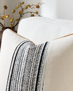 Wabi Stripe Cushion Covers - Twin-Pack - Black, 30cm x 50cm