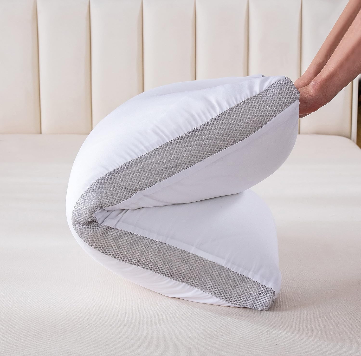 Twin-Pack Bamboo Microfibre Plush Down-Like Cooling Pillows