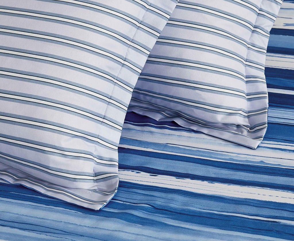 Printed Microfibre Quilt Cover Set - Ethan