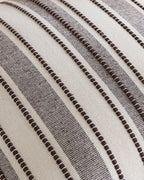 Heritage Linear Woven Cushion Covers - Twin-Pack - Brown, 30cm x 50cm