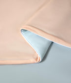 Ice Cooling Reversible Comforter/Blanket/Quilt - Orange and Blue