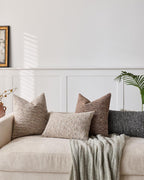 Speckled Bouclé Cushion Covers - Twin-Pack - Natural, 30cm x 50cm