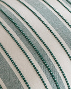 Heritage Linear Woven Cushion Covers - Twin-Pack - Forest Green, 30cm x 50cm