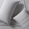 100% Jersey Cotton Standard Pillowcases - Twin-Pack - Grey Stripe