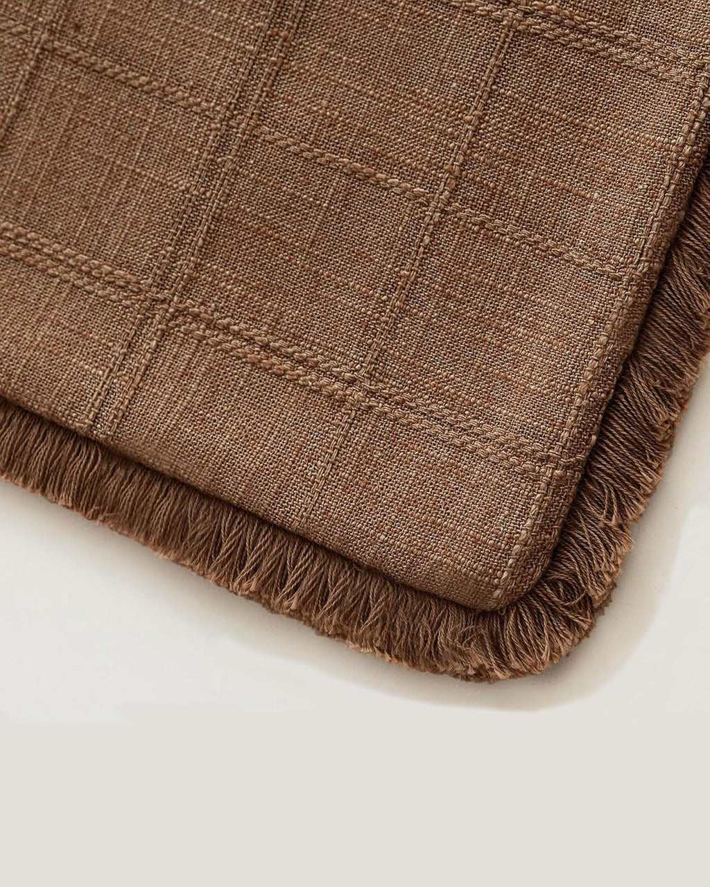 Linen-Look Cushion Covers - Twin-Pack - Cinnamon, 45cm x 45cm