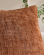 Chenille-Textured Cushion Covers - Twin-Pack - Terracotta, 30cm x 50cm