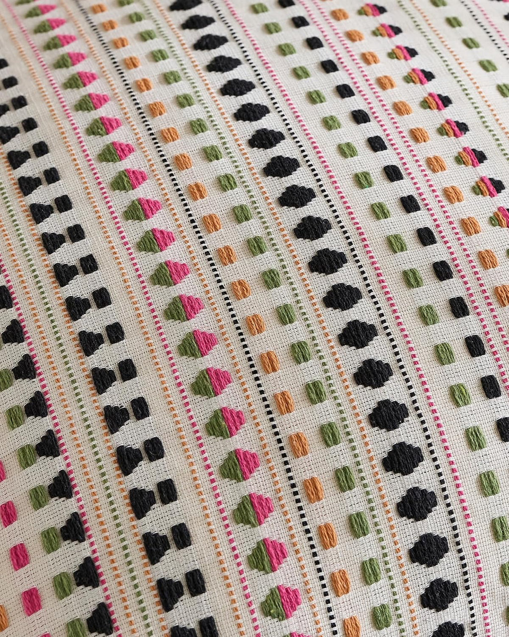 Bohemian Dot Woven Cushion Covers - Twin-Pack - Multicolour, 30cm x 50cm