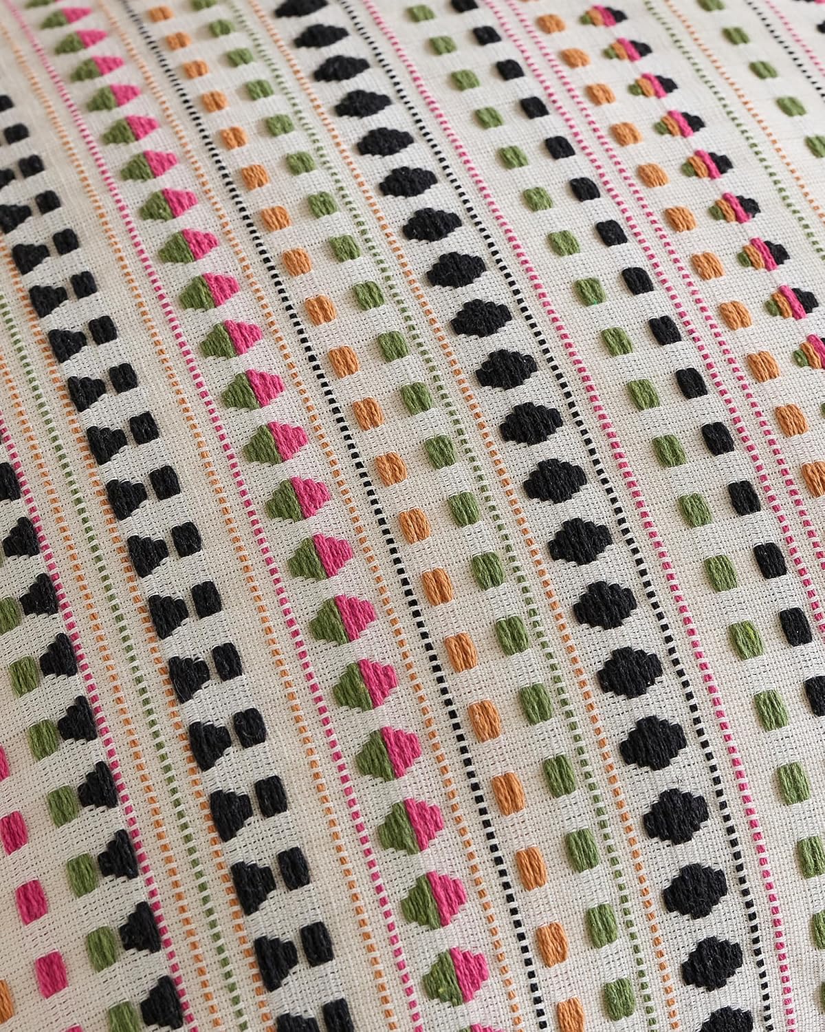 Bohemian Dot Woven Cushion Covers - Twin-Pack - Multicolour, 30cm x 50cm