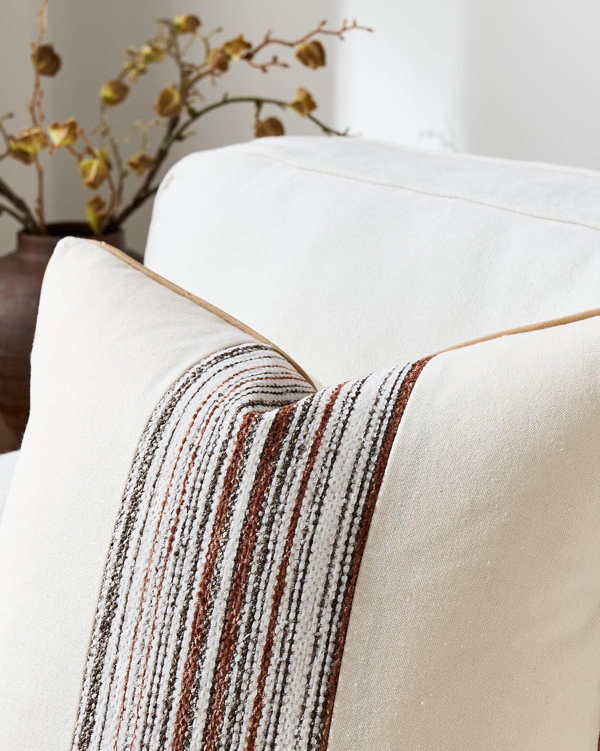 Wabi Stripe Cushion Covers - Twin-Pack - Multicolour, 45cm x 45cm