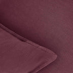 Linen & Cotton Blend Cushion Covers - Twin-Pack - Burgundy
