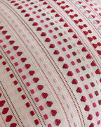 Bohemian Dot Woven Cushion Covers - Twin-Pack - Burgundy, 45cm x 45cm