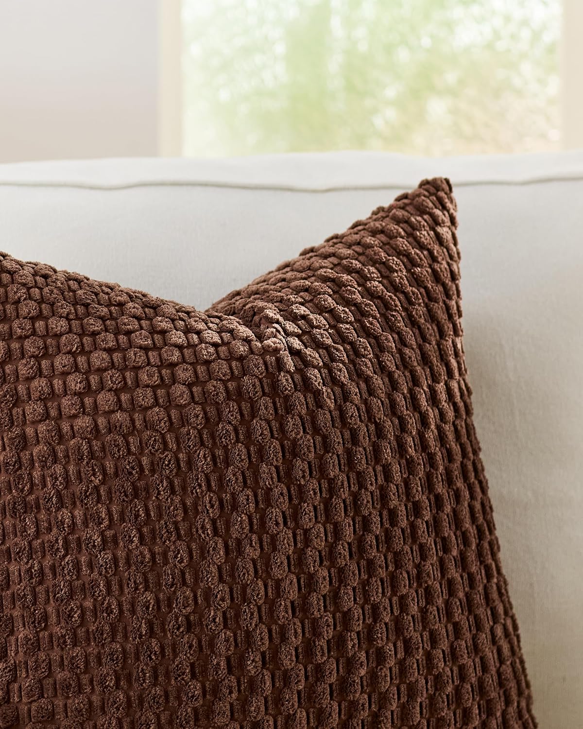 Bubble Corn Cushion Covers - Twin-Pack - Brown, 45cm x 45cm