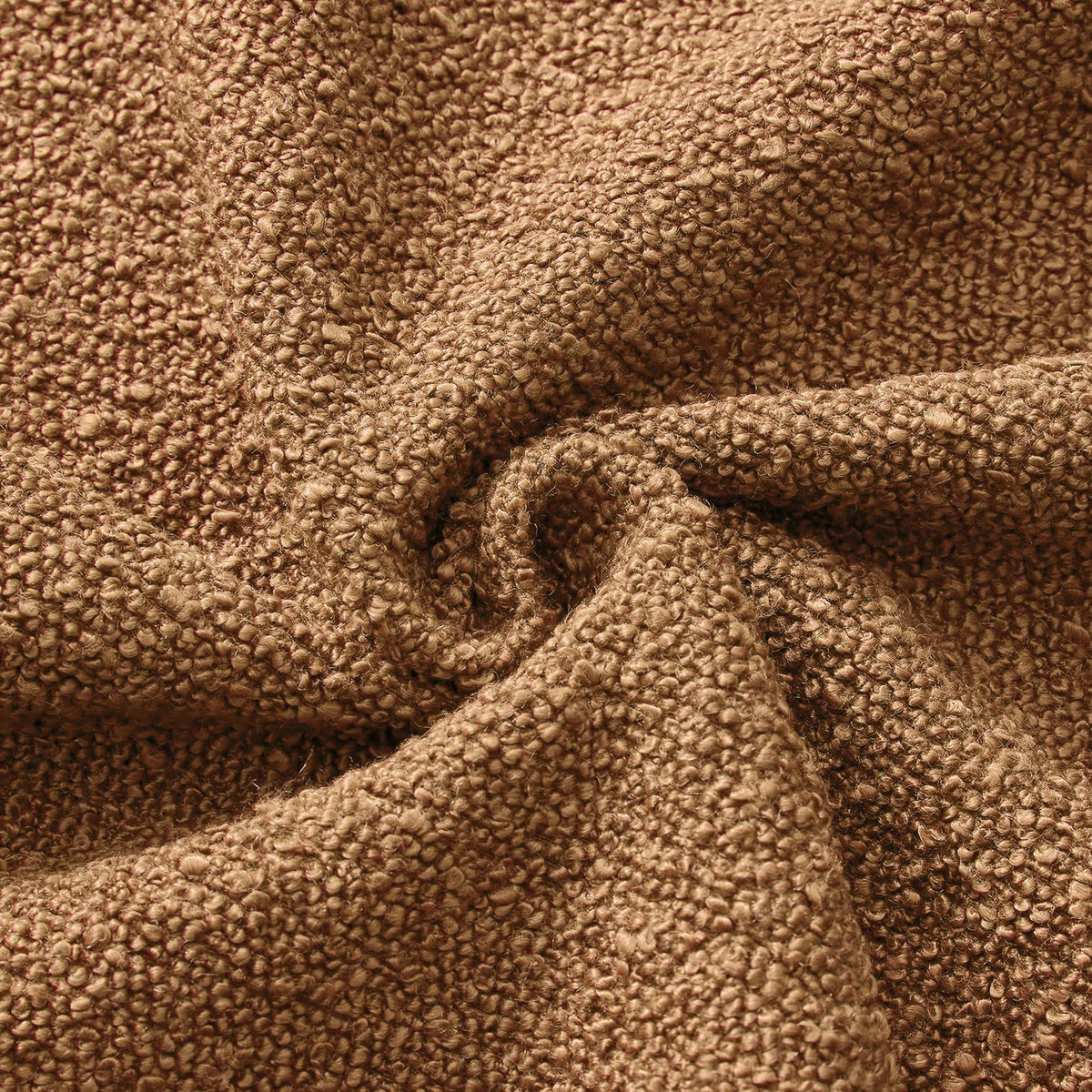 Boucle Cushion Covers - Twin-Pack - Caramel - 30cm x 50cm