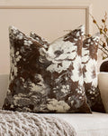 Vintage Floral Chenille Cushion Covers - Twin-Pack - Brown, 45cm x 45cm