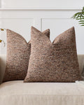 Speckled Bouclé Cushion Covers - Twin-Pack - Brown, 45cm x 45cm